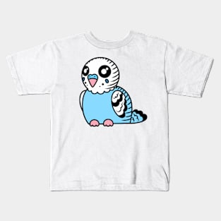 Sky Blue Budgie Kids T-Shirt